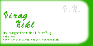 virag nikl business card